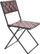 Lina Folding Chair In Brown