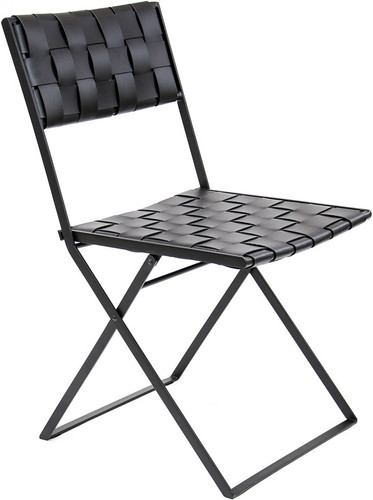 Lina Folding Chair In Black