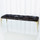 Alex Hair-on Hide Bench with Brass Legs