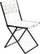 Folding Leather Chair In White