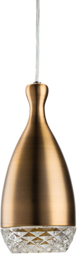 Citrine Pendant Lamp Antique Brass