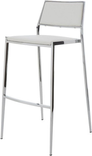 Aaron Bar Stool White