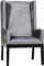 Velvet Orianna Arm Chair Grey
