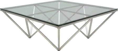 Nuevo Origami Coffee Table  Brushed Stainless Steel