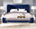 Constantine Blue Velvet Bed