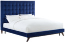 Genesis Navy Velvet Bed