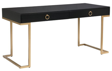 Zuo Modern Revell Desk Black & Brass