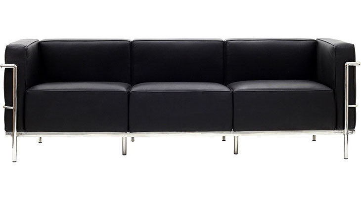 Le Corbusier Sofa LC3 - Black - Advanced Interior Designs