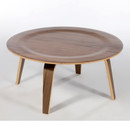Molded plywood coffee table - Walnut