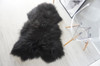 Black / Brown Single Icelandic sheepskin rug