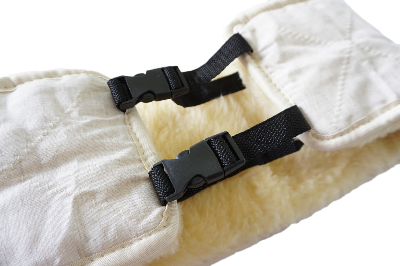 Lamb Skin - Kidney Belt Lambskin-Warmer Kidney Warmer Back Warmer S-3XL - Milk Coffee, XXL