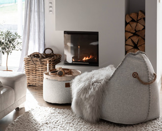Luxurious Genuine Tibetan - Mongolian Single Sheepskin Rug | Super Soft Silky Long Curly Grey Sliver Pale Grey Colour