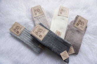 Genuine luxurious Handmade Women's Angora Wool Socks | Angora Rabbit Socks | Super Warm Winter Socks | Bed Socks | Soft Cosy Socks |
