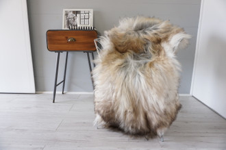 Genuine Icelandic Sheepskin Rug | Sheepskin Hide | Icelandic Sheepskin | Long Wool Rug | Natural Colour | Rare Breed  SIR19
