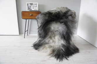 Genuine Icelandic Sheepskin Rug | Sheepskin Hide | Icelandic Sheepskin | Long Wool Rug | Natural Colour | Rare Breed  SIR5