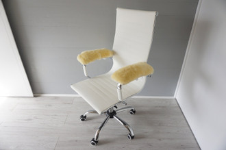 Genuine Medical Sheepskin Arm Rests | Wool Armrests | Wheelchair Armrests | Office Chair Armrests | Super soft High quality