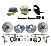 DBK6272-MP-202 1962-1972 Mopar B & E Body Standard Front Disc Brake Conversion Kit ( Charger, Challenger, Coronet) w/ 8" Dual Zinc Booster Conversion Kit w/ Master Cylinder Kit
