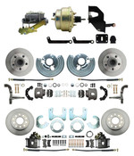 DBK6272834-MP-207 1962-72 Mopar B E Body Front & Rear Disc Brake Conversion Kit w/ Standard Rotors ( Charger, Challenger, Coronet) w/ 8" Dual Zinc Booster Conversion Kit w/ Left Mount proportioning valve Kit