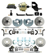 DBK6272834-MP-208 1962-72 Mopar B&E Body Front & Rear Disc Brake Conversion Kit w/ Standard Rotors ( Charger, Challenger, Coronet) w/ 8" Dual Zinc Booster Conversion Kit w/ Adjustable Valve
