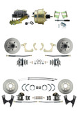 DBK59641012FS-GMFS2-211  - 1959-1964 GM Full Size Front & Rear Power Disc Brake Kit (Impala, Bel Air, Biscayne) & 8" Dual Zinc Booster Conversion Kit w/ Cast Iron Master Cylinder Left Mount Disc/ Drum Proportioning Valve Kit