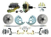 DBK6472-GM-209  - 1964-1972 GM A Body Front Power Disc Brake Conversion Kit Standard Rotors w/ 9" Dual Zinc Booster Kit