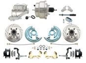 DBK6472-GM-311  - 1964-1972 GM A Body Front Power Disc Brake Conversion Kit Standard Rotors w/ 8" Dual Chrome Booster Kit