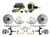 DBK6769D-GM-209  - 1967-1969 F Body 1968-1974 X Body Front Power 2" Drop Disc Brake Conversion Kit Standard Rotors w/9" Dual Zinc Booster Kit