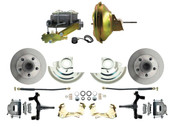 DBK6769D-GM-224  - 1967-1969 F Body 1968-1974 X Body Front Power 2" Drop Disc Brake Conversion Kit Standard Rotors w/ 11" Delco Stamped Booster Kit