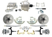 DBK6769D-GM-311  - 1967-1969 F Body 1968-1974 X Body Front Power 2" Drop Disc Brake Conversion Kit Standard Rotors w/ 8" Dual Chrome Booster Kit