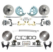 DBK64721012  - 1964-1972 GM A Body (Chevelle, GTO, Cutlass) Stock Height Front & Rear Disc Brake Kit
