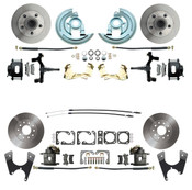 DBK6472D1012  - 1964-1972 GM A Body (Chevelle, GTO, Cutlass) 2" Drop Front & Rear Disc Brake Kit