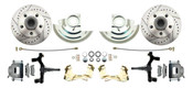 DBK6769DLX  - 1967-1969 Camaro/ Firebird & 1968-1974 Chevy Nova 2" Drop Front Disc Brake Kit w/ Drilled & Slotted Rotors