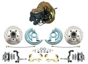 DBK6769LX-BCK5005  - 1967-1969 F Body 1968-1974 X Body Front Power Disc Brake Conversion Kit Drilled & Slotted Rotors w/ O.E.M. Booster Kit