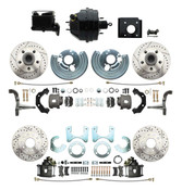 DBK6272834LX-BCK8536-2 1966-70 B Body 71-74 E Body O.E.M. Style Front & Rear Drilled & Slotted Rotor Disc Brake Kit & Booster Conversion w/ Casting Numbers