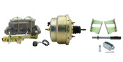 GMFS2-210-  1959-1964 GM Full Size (Impala, Bel Air) 8" Dual Zinc Booster Conversion Kit w/ Cast Iron Master Cylinder Bottom Mount Disc/ Disc Proportioning Valve Kit