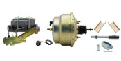 GMFS1-211-  1955-1958 GM Full Size (Impala, Bel Air) 8" Dual Zinc Booster Conversion Kit w/ Cast Iron Master Cylinder Left Mount Disc/ Disc Proportioning Valve Kit