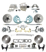 DBK67691012S-GM-330  - 1967-1969 Camaro/ Firebird & 1968-1974 Chevy Nova Front & Rear Power Disc Brake Conversion Kit Standard Rotors w/ 8" Dual Chrome Booster Kit