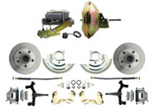 DBK6472D-GM-227  - 1964-1972 GM A Body Front Power 2" Drop Disc Brake Conversion Kit Standard Rotors w/ 11" Delco Style Booster Kit
