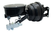 GMFS2-411-  1959-1964 GM Full Size (Impala, Bel Air) 8" Dual Powder Coated Black Booster Conversion Kit w/ Wilwood Oval Left Mount Disc/ Disc Proportioning Valve Kit