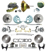 DBK64721012-DB-120D  - 1964-1972 GM A Body Front & Rear Power Disc Brake Conversion Kit Standard Rotors w/ 11" Delco Stamped Booster Kit & Casting Number Master