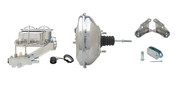 GM-343 - GM A, F, X 11" Chrome Power Brake Booster Conversion Kit (Disc/ Disc)