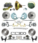 DBK64721012-DB-120- 1964-1972 GM A Body Front & Rear Power  Disc Brake Conversion Kit Standard Rotors w/ 11" Single Delco Moraine Stamped Zinc Booster Kit & Casting Number Master