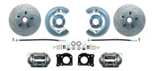 DBK6473LX  - 1964.5 - 1973 Mustang Disc Brake Conversion Kit Drilled & Slotted Rotors