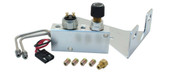 PVC-C Kit-2  -  Chrome Adjustable Proportioning Valve + Distribution Block, Mounting Bracket & 9/16  & 1/2 Lines