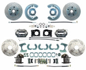 DBK6473-9LX  - 1964.5-1973 Ford Mustang Front & Rear Disc Brake Conversion Drilled & Slotted Rotors