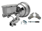 GM-385 1964-1972 GM A, F, X 8" Dual Chrome Booster Conversion Kit Oval Master (Disc/ Disc)