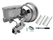GMFS1-385  1955-1958 GM Full Size 8" Dual Chrome Oval Master Cylinder Kit