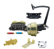 PBUU2831-2D-Disc Drum  -  1928-1931 Ford Universal Hot Rod Bolt On Frame Mount Power Brake Unit 7" Dual for Disc Drum Brakes