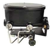 MCK260-DB79 Black Oval 1.125" Bore Master Cylinder & Adjustable Proportioning Valve Kit 
