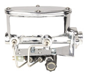 MCK260-DC79 Chrome Oval 1.125" Bore Master Cylinder & Adjustable Proportioning Valve Kit 